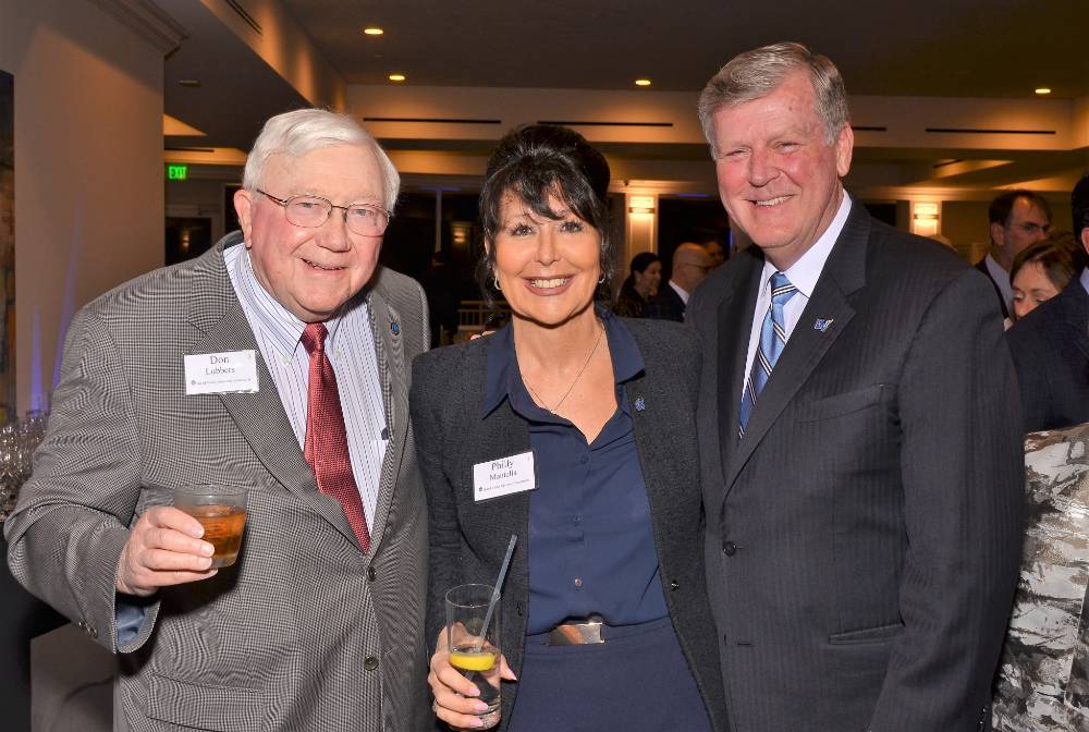 Don Lubbers, Philly Mantella, and President Haas.